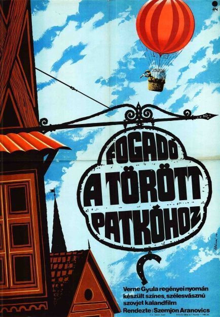 76. tétel, Fogadó a törött patkóhoz  Szlomannaja podkova  1974  szovjet  Bánki László (graf.)  Szemjon Aranovics (rend.)  cca. 420 × 594 mm