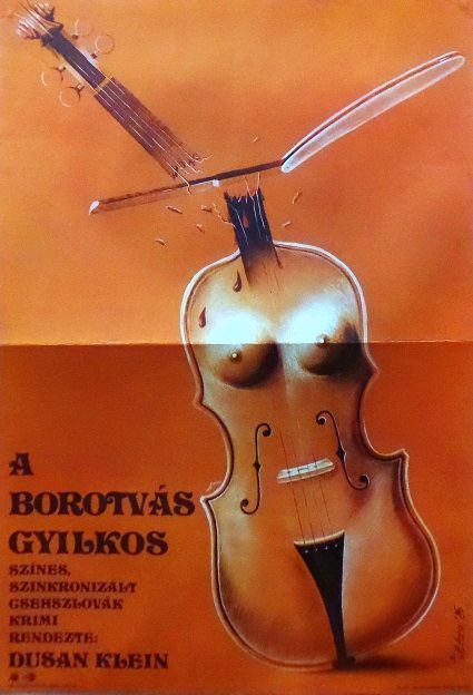 4. tétel, A borotvás gyilkos  Radikální rez   1985  csehszlovák  Tóthlaca (graf.)  Dusan Klein (rend.)  cca. 594 × 841 mm