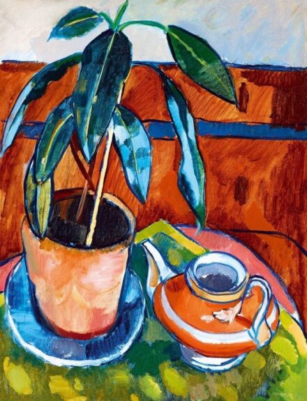 145. tétel, Vörös kancsós csendélet, 1927