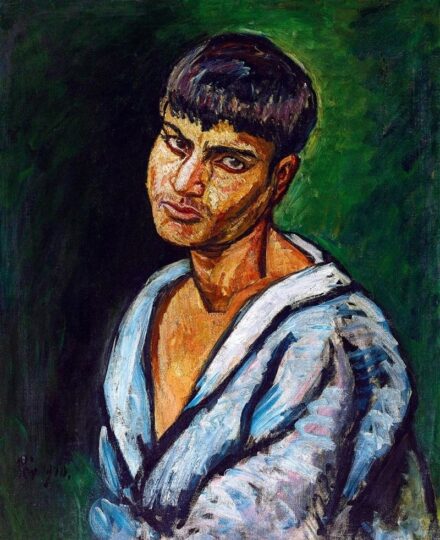 126. tétel, Kék inges fiú (Cigány fiúő), 1910