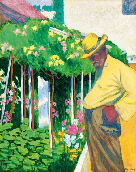 93. tétel, Virágoskertben (A kertész), 1910 körül