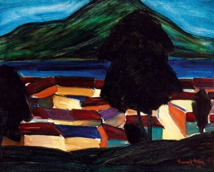 59. tétel, Kék hangulat (Duna-parti házak), 1927
