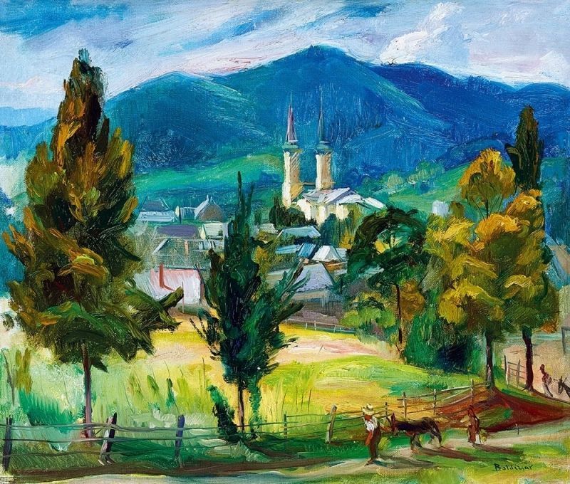 57. tétel, Felsőbánya látképe