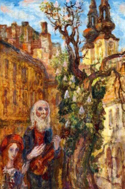 29. tétel, Az öreg muszikus (A virágba borult fa), 1973