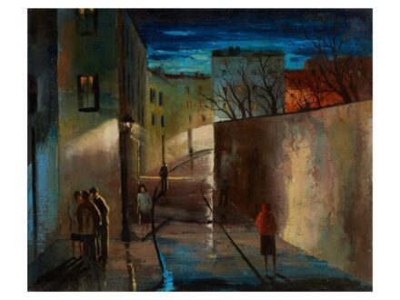 318. tétel, Corini Margit  Kolozsvár, 1897 - Gyomaendrőd, 1982  Rue Bonaparte felső része  Olaj, vászon  47 × 56 cm  Jelezve jobbra lent:  M. de Corini