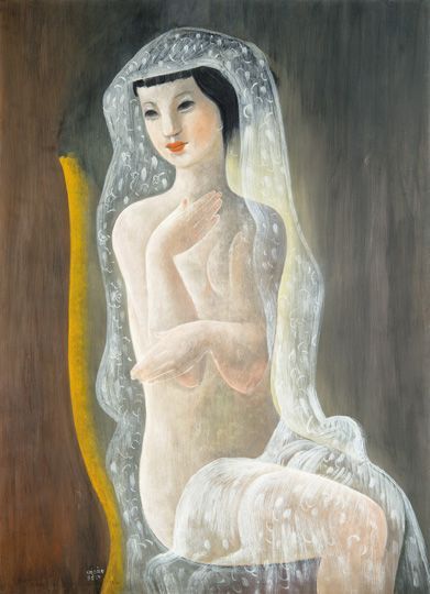 102. tétel, Fátyolos hölgy