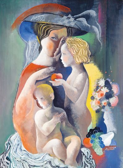 28. tétel, Anya két gyermekével, 1934