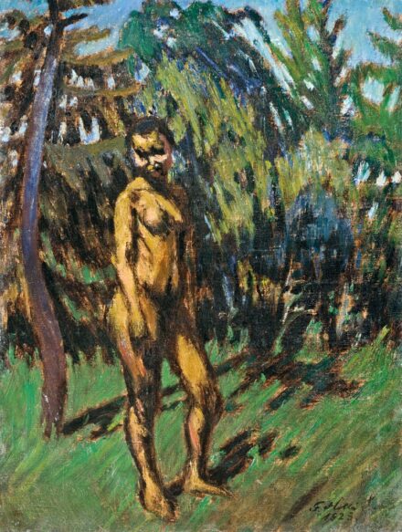 434. tétel, "Plein air női akt", 1923