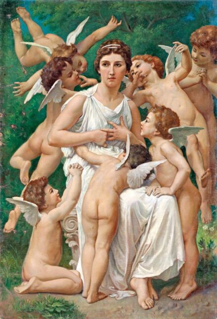 254. tétel, Bouguereau, William-Adolphe (1825-1905) után, 1900 körül: Caritas