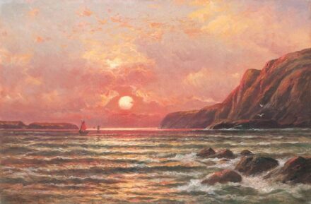 190. tétel, Kaufmann, Karl (1843-1901): Naplemente a tengeren