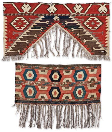 780. tétel, Anatóliai kilim szőttes, 2 db