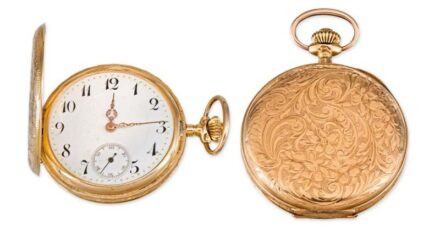 1168. tétel, Duplafedeles férfi zsebóra