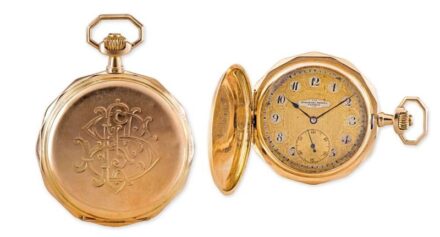 1166. tétel, Audemars Fréres duplafedeles férfi zsebóra