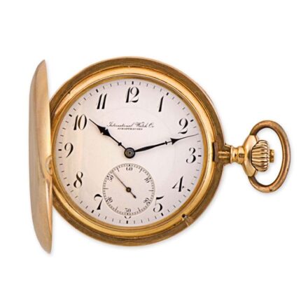 1128. tétel, Schaffhausen duplafedeles férfi zsebóra