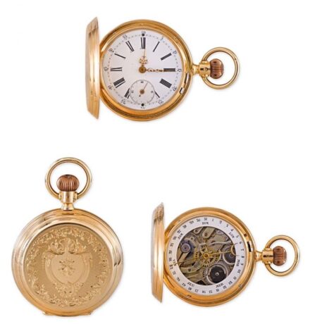 1123. tétel, Duplafedeles férfi zsebóra