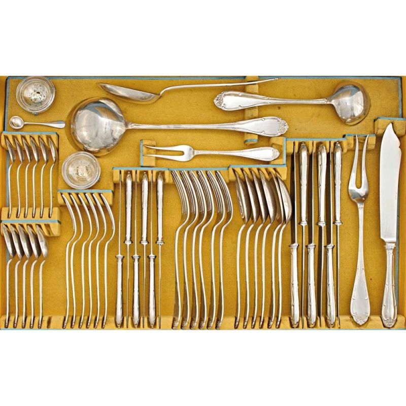 1101. tétel, Evőeszközkészlet, 6 személyes