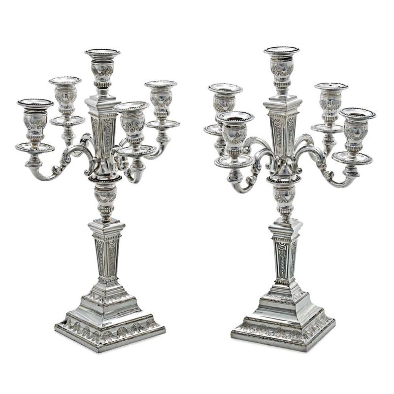 1100. tétel, Gyertyatartó pár