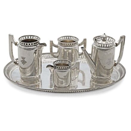 1076. tétel, Kávés garnitúra