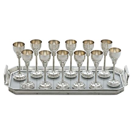 1092. tétel, Likőrös készlet, 12 személyes