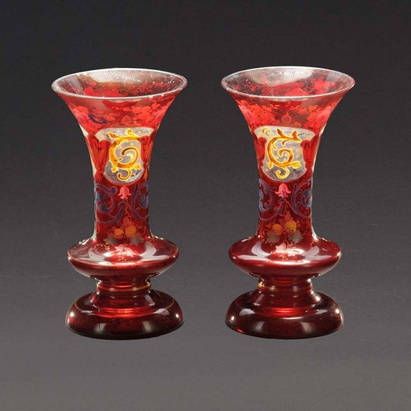 856. tétel, Váza pár