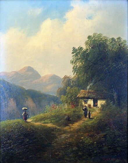 122. tétel, Ronay F. jelzéssel - ALPESI ÉLETKÉP