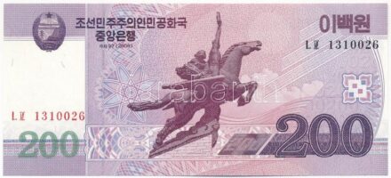 Észak-Korea 2008. 200W T:I North Korea 2008. 200 Won C:UNC Krause P#62