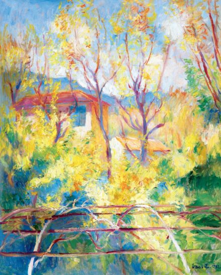 Vass Elemér: Napsütéses dél-francia táj (Provence), 1932