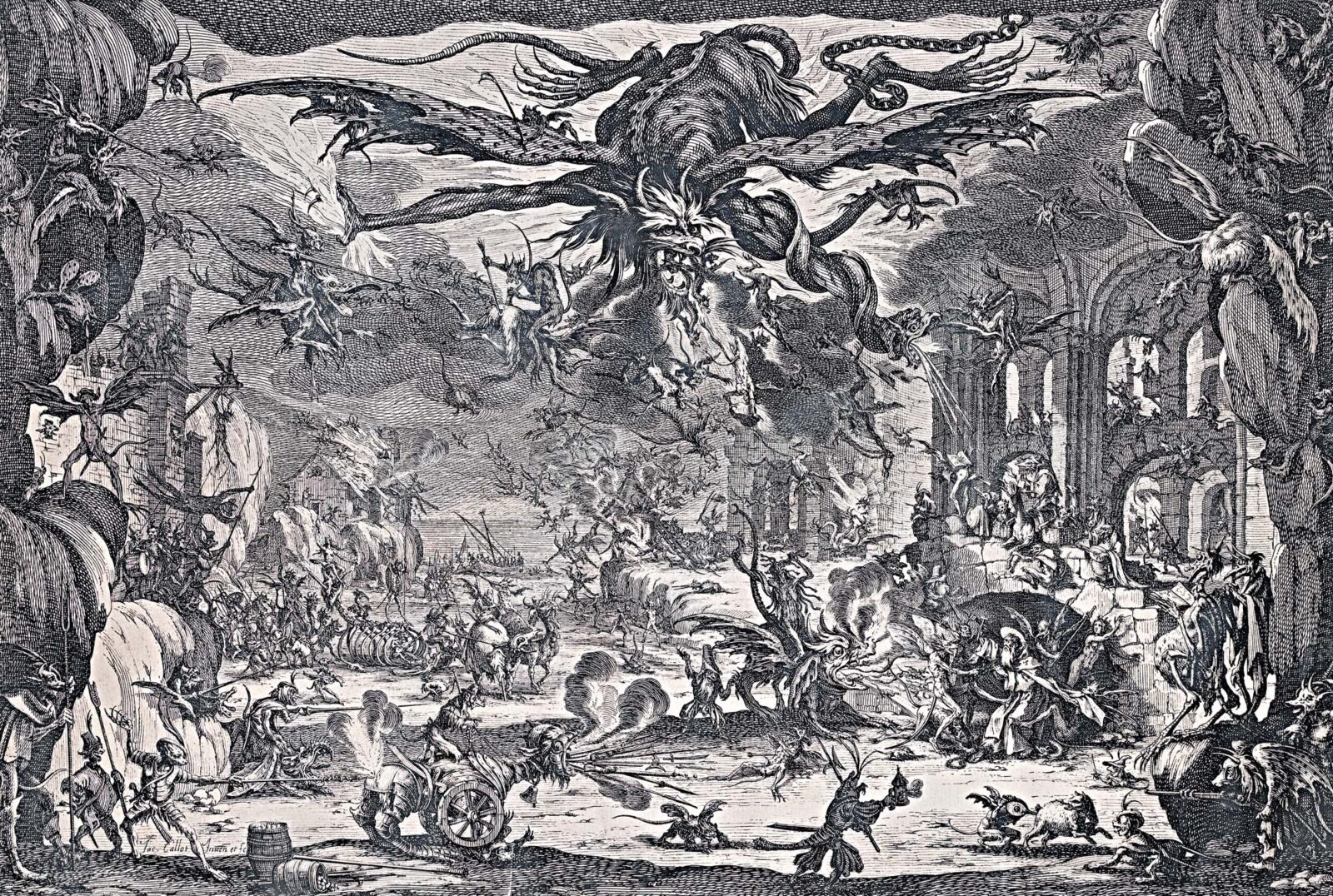 Callot, Jacques (1591-1635): Szent Antal megkísértése, 1635