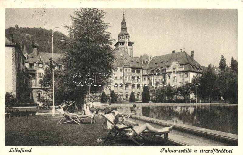 Lillafüred, Palota szálló, strandfürdő, Márton Jenő felvétele