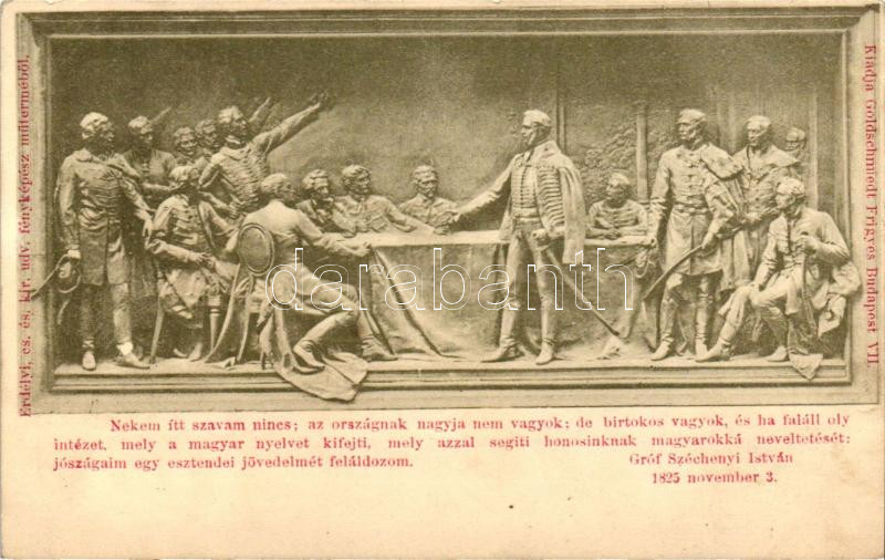 Budapest V. Magyar Tudományos Akadémia, Holló Barnabás domborműve az alapításról