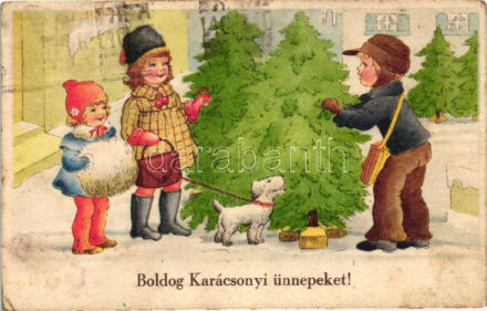 Christmas, pine tree seller (EK)