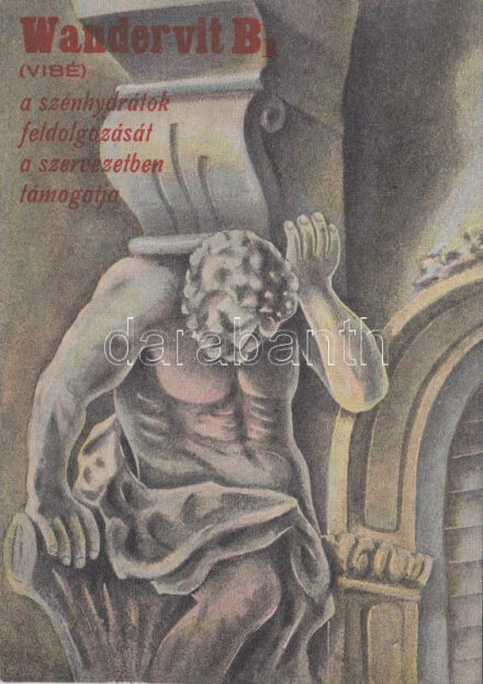 Wandervit B. a szénhydrátok feldolgozását a szervezetben támogatja, reklám / medicine advertisement (15.3 x 10.9 cm) (Rb)