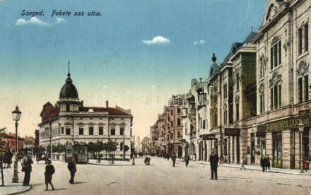 Szeged, Fekete Sas utca, Markovics Lajos kereskedése (EK)