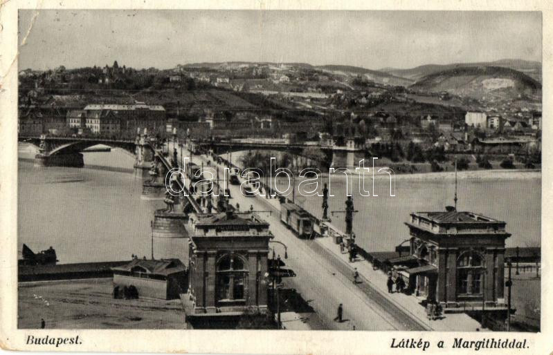 Budapest, Margit híd, Margitszigeti híd, villamosok (EB)