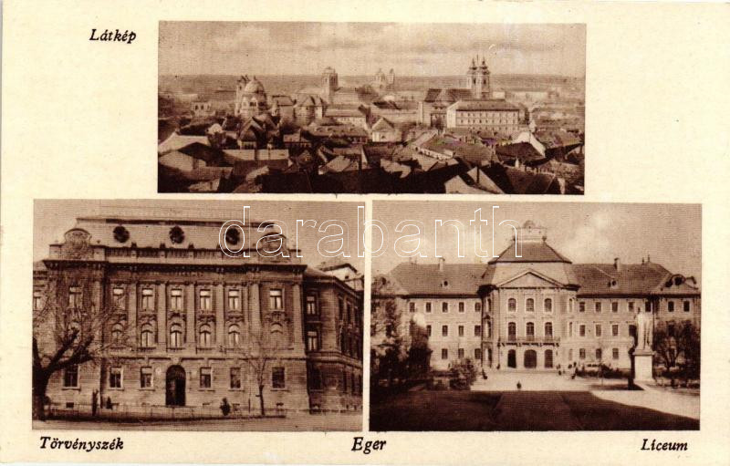 Eger, Törvényszék, Líceum
