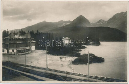 Tátra, Csorba-tó, Jiskra üzlete / lake, shop