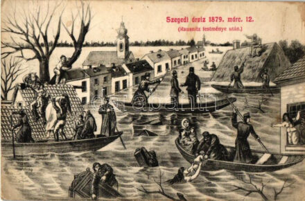 1879 Szeged, árvíz, kiadja Grünwald Hermann, s: Rausnitz (fl)