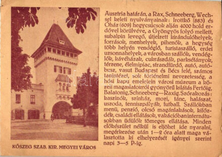 Kőszeg, Hősök kapuja (kis szakadás / small tear)