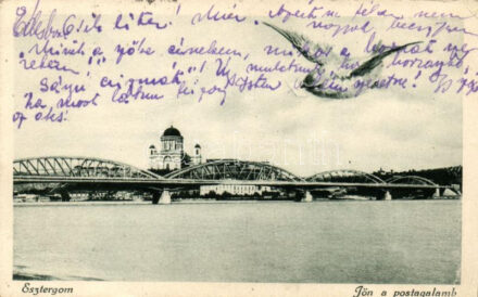 Esztergom, Jön a postagalamb, híd (EK)