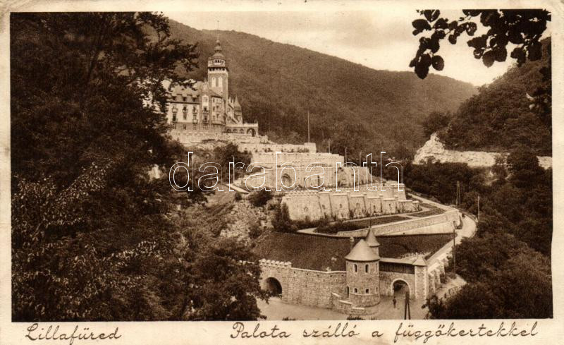 Lillafüred, Palota szálló, függőkert (fa)