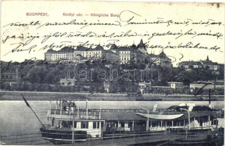 Budapest I. Királyi vár, gőzhajó