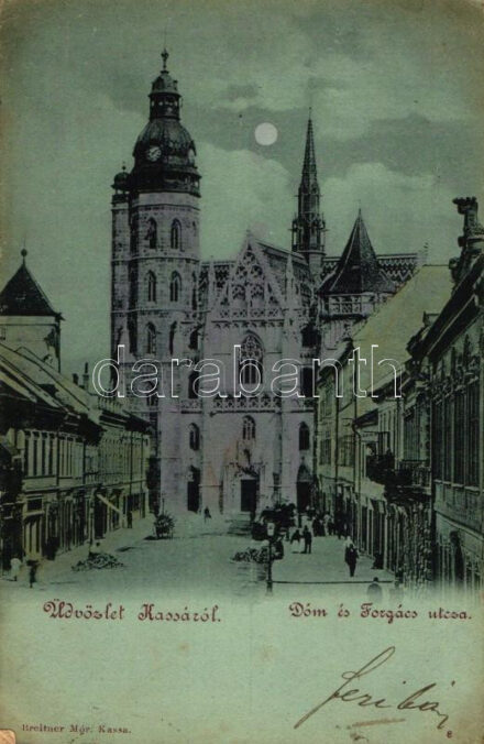 Kassa, Kosice; dóm, Forgács utca / dome, street (Rb)