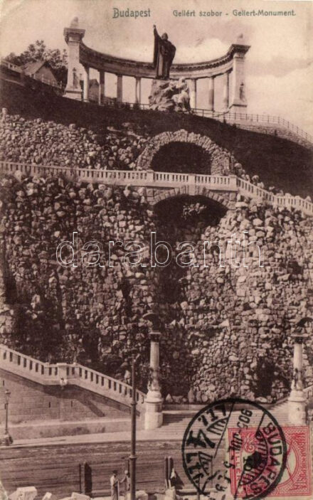 Budapest I. Gellért-szobor, rakpart; Posner, Budapest (EK)