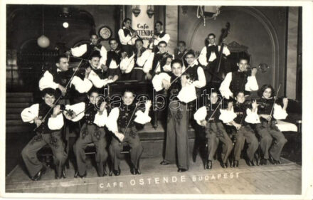 Budapest VII. Café Ostende, Rajkó zenekar; Faragó László Artistica foto (EK)