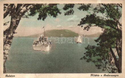 Balaton, Badacsony, Csobánc gőzhajó (EK)