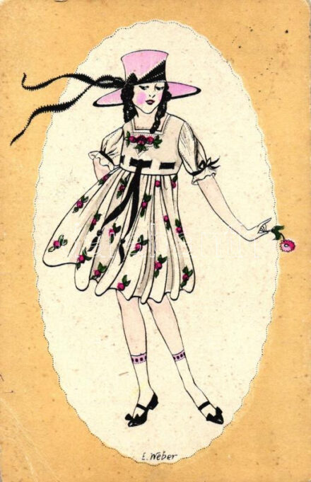 Girl, N.P.C. A. 1005/3. s: E. Weber (small tear)