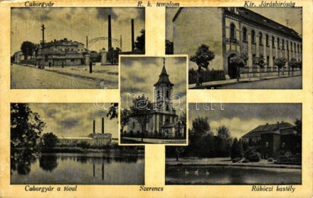 Szerencs, Cukorgyár, Kir. Járásbíróság, Rákóczi kastély (ázott / wet damage)