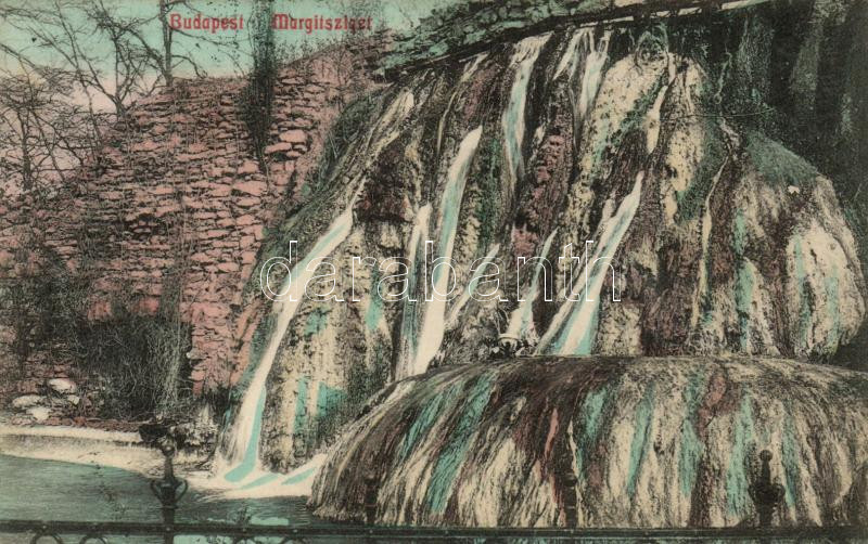 Budapest XIII. Margitsziget, vízesés (ázott / wet damage)