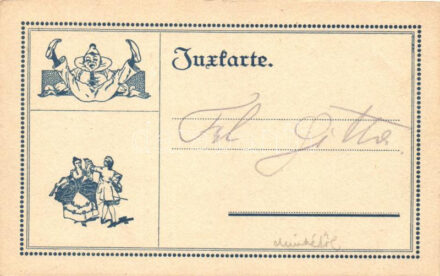 Jux-Karte / Joke-card, humour, clown (EB)
