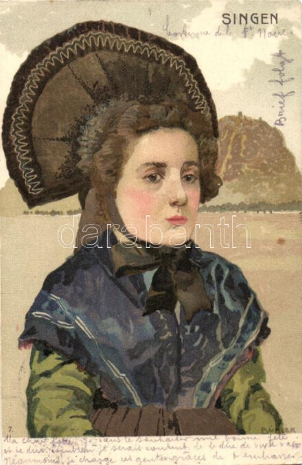 Singen, German folklore, litho (EK)